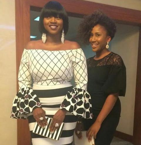 Waje and her daughter