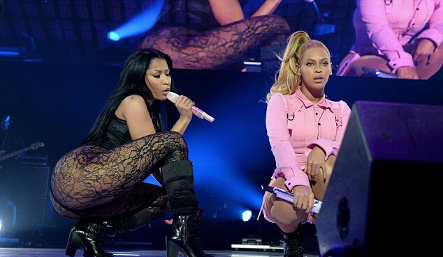 Nicki Minaj is up to risqué tricks in with Beyonce at 