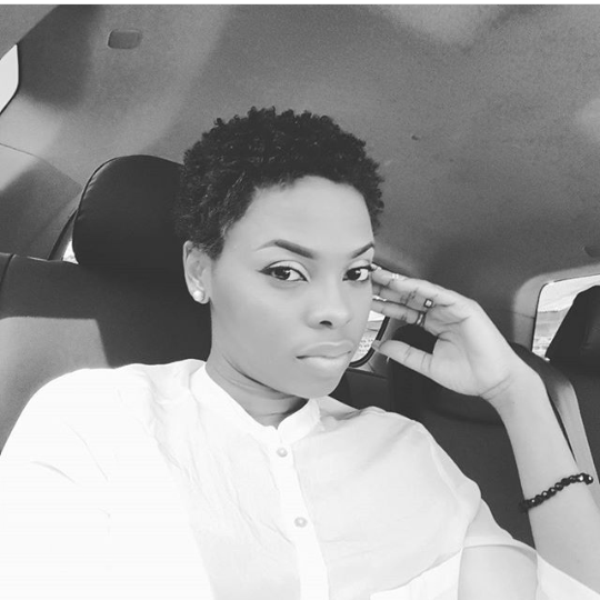 Chidinma Shares Black & White Selfie