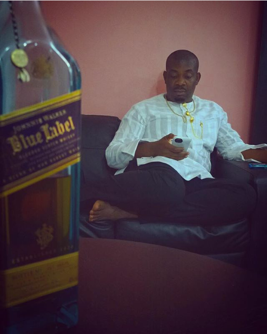 Don Jazzy & His Blue Label Pose For A Photo