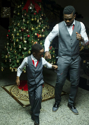 Joseph Yobo And His Family Looking Adorable In Christmas Themed Photos (1)