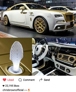 Chris Brown To Acquire New Gold & White Painted Rolls Royce