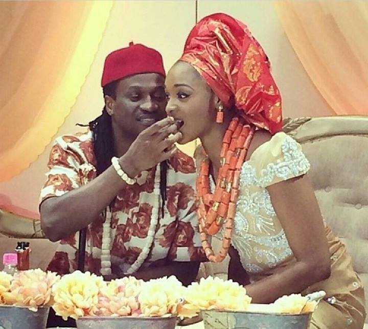 Image result for paul okoye and wife