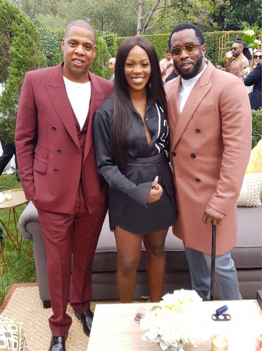 Tiwa Savage Pictured With Jay Z, Sean “Diddy” Combs & Kelly Rowland